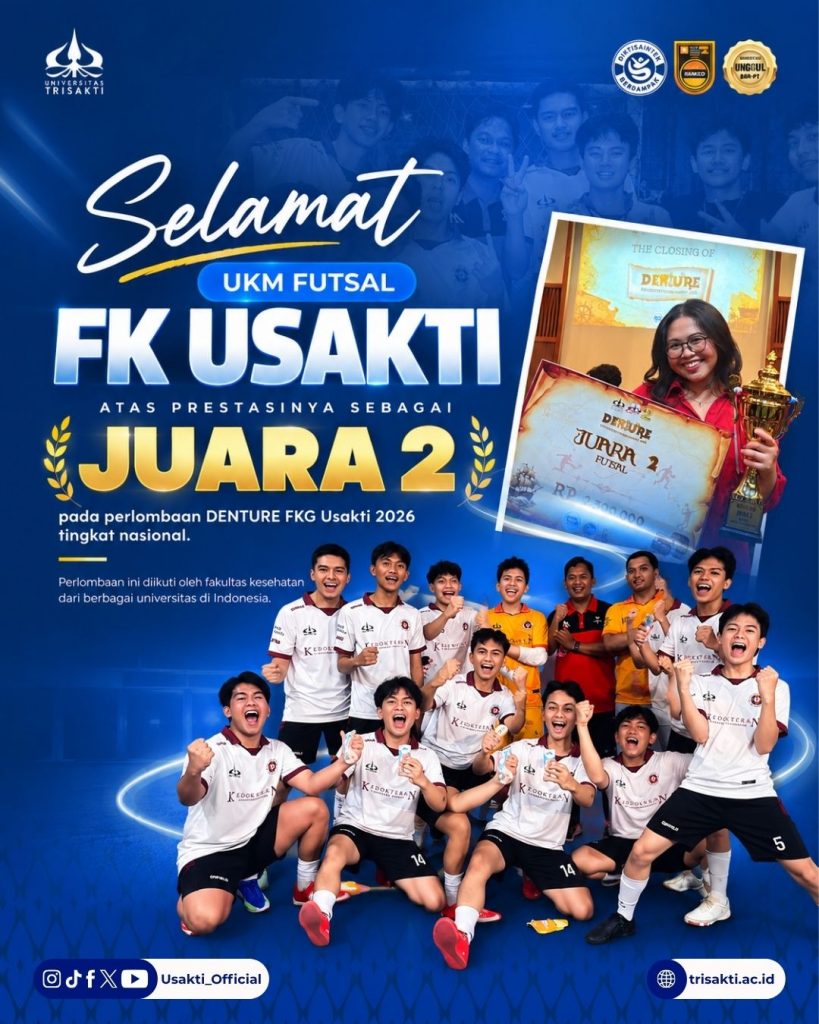 🏆 UKM FUTSAL FK Usakti Raih Juara 2 Tingkat Nasional!